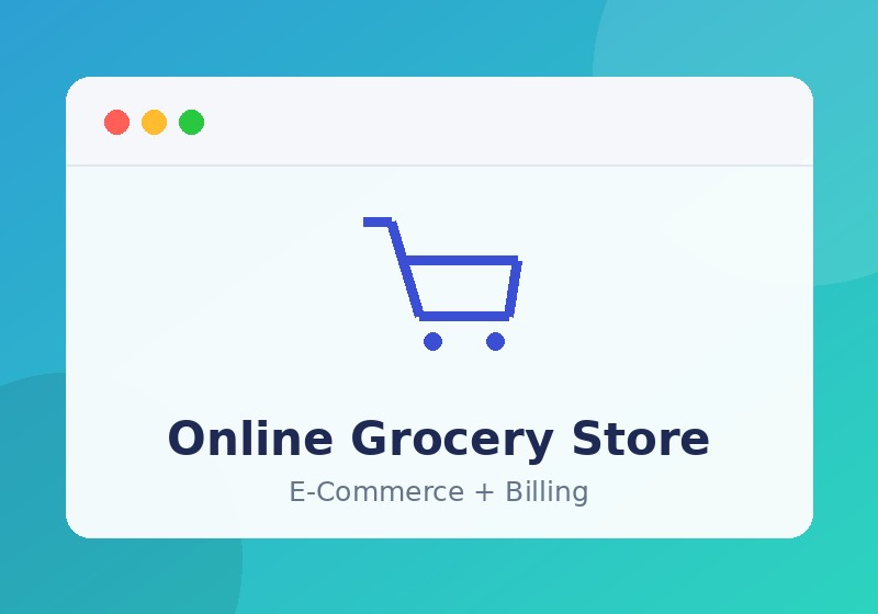 Online grocery store e-commerce website
