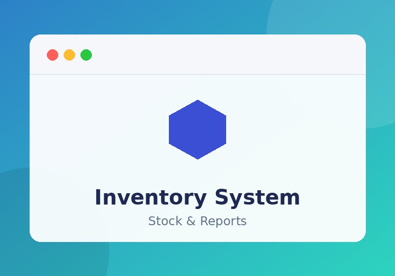Inventory management system with stock reports