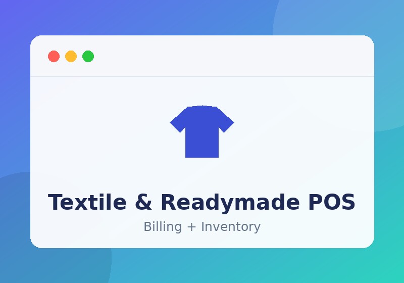 Textile and readymade POS billing software